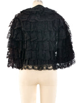 Scott Barrie Tiered Lace Jacket Jacket arcadeshops.com