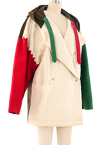 Jean-Charles de Castelbajac Colorblock Felted Wool Coat Outerwear arcadeshops.com