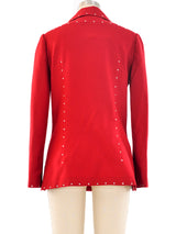 1970's Rhinestone Studded Shirt Top arcadeshops.com