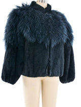 Cropped Sheared Fur Coat Jacket arcadeshops.com