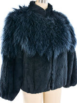 Cropped Sheared Fur Coat Jacket arcadeshops.com