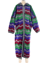 Missoni Reversible Chevron Knit Maxi Coat Outerwear arcadeshops.com