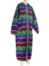 Missoni Reversible Chevron Knit Maxi Coat Outerwear arcadeshops.com