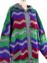 Missoni Reversible Chevron Knit Maxi Coat Outerwear arcadeshops.com