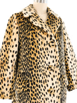 Faux Leopard Coat Outerwear arcadeshops.com