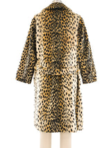 Faux Leopard Coat Outerwear arcadeshops.com