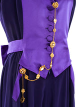 Christian Lacroix Amethyst Satin Jumpsuit Jumpsuit arcadeshops.com