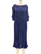1970's Pleated Indigo Dress Dress arcadeshops.com