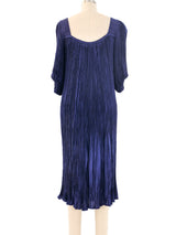 1970's Pleated Indigo Dress Dress arcadeshops.com