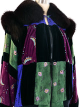 Patchwork Suede and Velvet Jacket Jacket arcadeshops.com