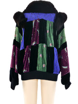 Patchwork Suede and Velvet Jacket Jacket arcadeshops.com