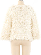 Hand Crochet Shag Sweater Top arcadeshops.com