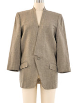 Issey Miyake Taupe Blazer Jacket arcadeshops.com