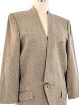 Issey Miyake Taupe Blazer Jacket arcadeshops.com