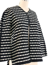 Yeohlee Metallic Stripe Patterned Jacket Jacket arcadeshops.com