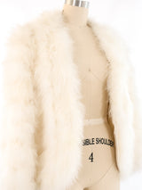 White Marabou Feather Jacket Jacket arcadeshops.com