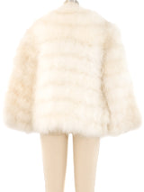 White Marabou Feather Jacket Jacket arcadeshops.com