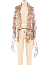 Vivienne Westwood Abstract Leopard Printed Scarf Accessory arcadeshops.com