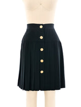 Moschino Pleated Black Skirt Bottom arcadeshops.com