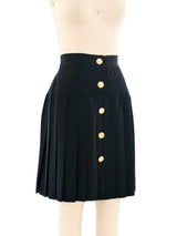 Moschino Pleated Black Skirt Bottom arcadeshops.com