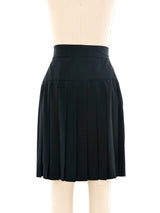 Moschino Pleated Black Skirt Bottom arcadeshops.com