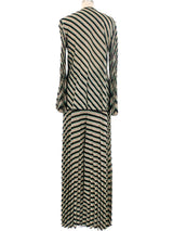 Stripe Printed Palazzo Pant Ensemble Suit arcadeshops.com