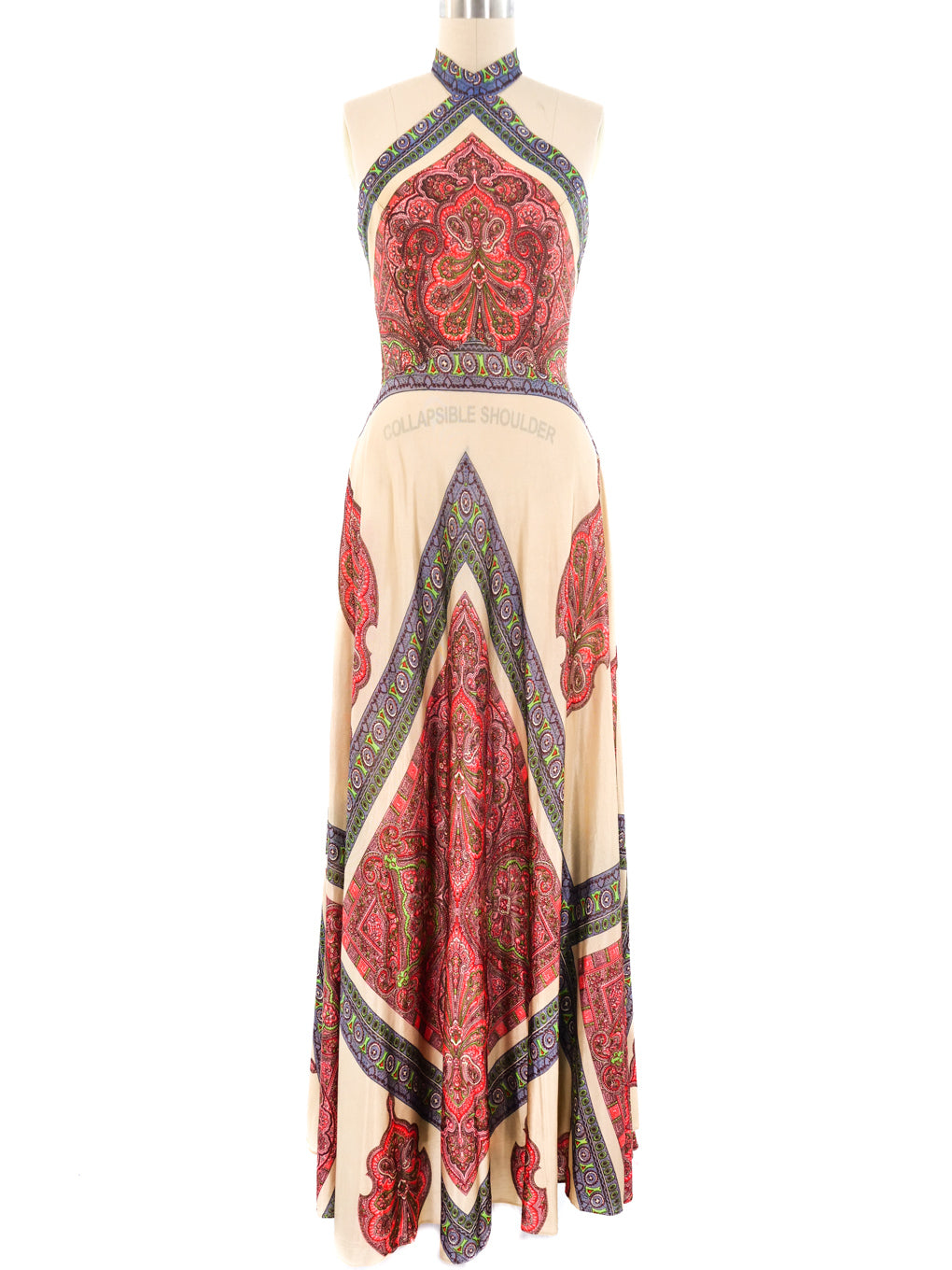 Bandana Printed Jersey Halter Dress Bandana Printed Jersey Halter Dress