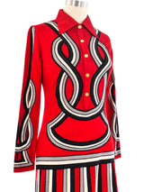 Roberta di Camerino Trompe L'oeil Printed Dress Dress arcadeshops.com