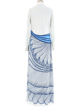 Roberta di Camerino Trompe L'oeil Printed Jersey Dress Dress arcadeshops.com