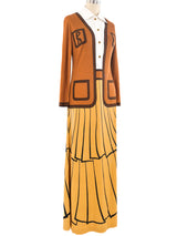 Roberta di Camerino Trompe L'oeil Printed Jersey Dress Dress arcadeshops.com