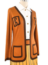 Roberta di Camerino Trompe L'oeil Printed Jersey Dress Dress arcadeshops.com