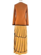 Roberta di Camerino Trompe L'oeil Printed Jersey Dress Dress arcadeshops.com