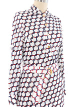 Roberta di Camerino Chain Print Jersey Dress Dress arcadeshops.com