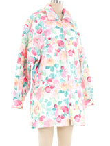 Chanel Floral Printed Quilted Parka Outerwear arcadeshops.com