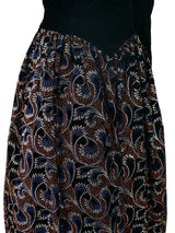 Gunne Sax One Shoulder Velvet Dress Dress arcadeshops.com