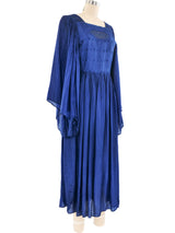 1970's Pleated Indigo Dress Dress arcadeshops.com