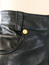 Gianni Versace Leather Pant Bottom arcadeshops.com