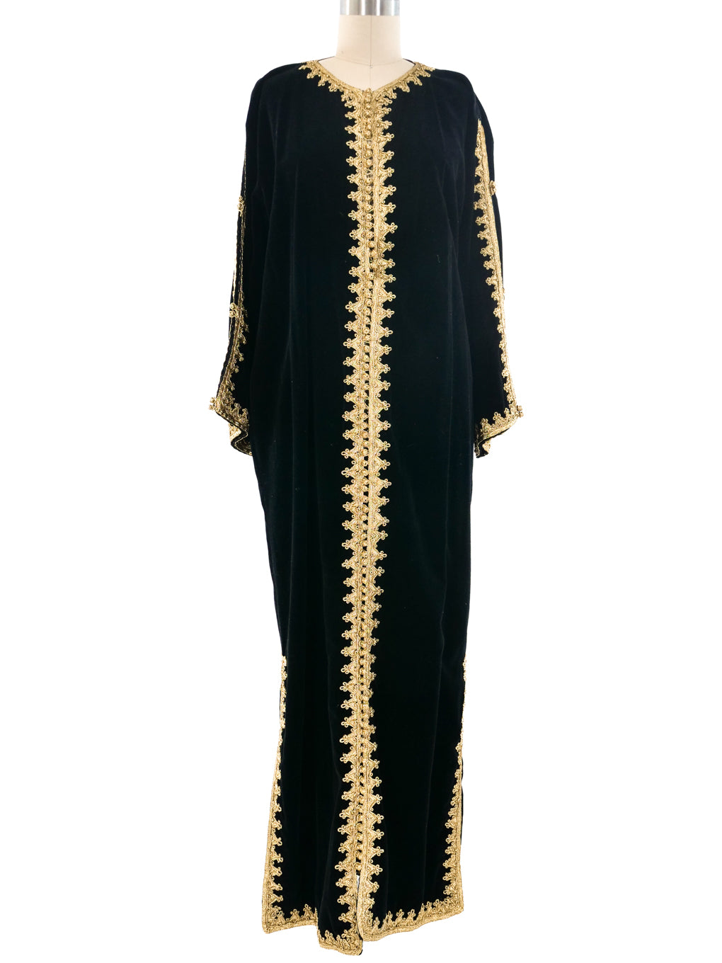 green emerald velvet dress Black Moroccan Caftan with Gold Embroidery – Elegant Traditional Dress