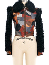 Michael Kors Patchwork Leather and Shearling Jacket Jacket arcadeshops.com