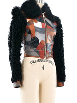 Michael Kors Patchwork Leather and Shearling Jacket Jacket arcadeshops.com