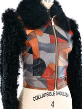 Michael Kors Patchwork Leather and Shearling Jacket Jacket arcadeshops.com