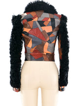 Michael Kors Patchwork Leather and Shearling Jacket Jacket arcadeshops.com