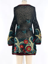 Matsuda Floral Crochet Sweater Top arcadeshops.com