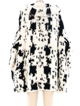 Gianfranco Ferre Cowl Neck Fur Sweater Top arcadeshops.com