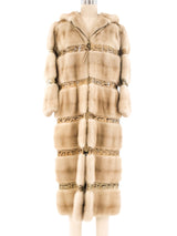 Python and Fur Banded Maxi Coat Outerwear arcadeshops.com