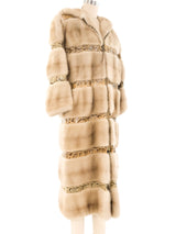 Python and Fur Banded Maxi Coat Outerwear arcadeshops.com