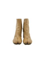 Maison Margiela Tan Leather Tabi Boots, 38.5 Accessory arcadeshops.com