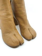 Maison Margiela Tan Leather Tabi Boots, 38.5 Accessory arcadeshops.com