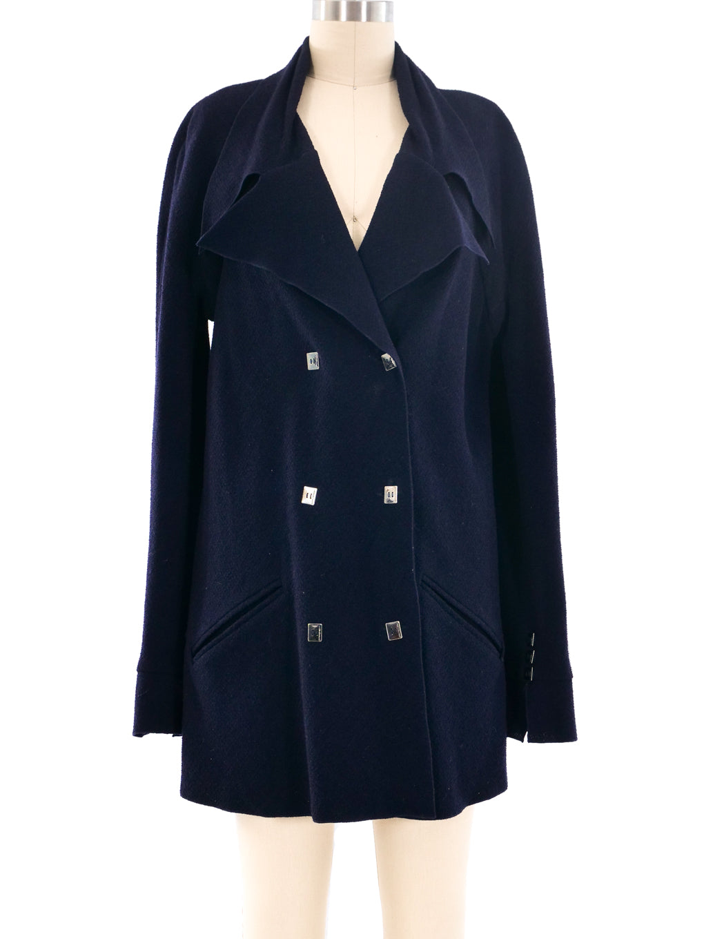 Karl Lagerfeld Double Breasted Navy Blazer