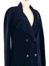Karl Lagerfeld Double Breasted Navy Blazer Jacket arcadeshops.com